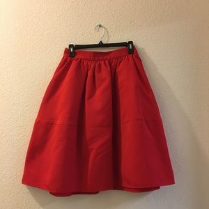 Express red skirt